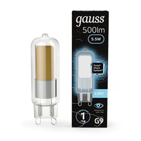 Лампа светодиодная Black LED G9 AC220-240V 5.5W 500lm 4100K Glass