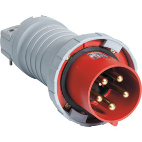 Вилка кабельная 4125P6W. 125А. 3P+N+E. IP67. 6ч