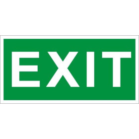 Пиктограмма (наклейка) ПЭУ 012 Exit (250х115) SIRAH