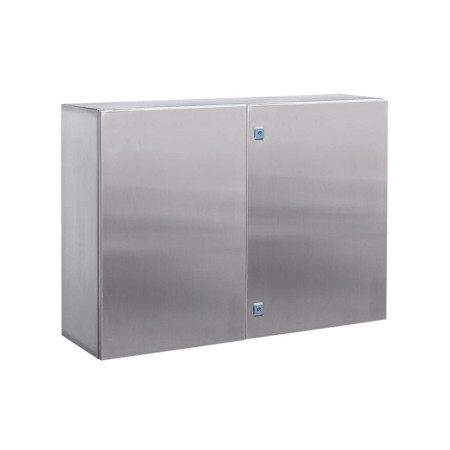 Шкаф навесной CE из нержавеющей стали (AISI 304) двухдверный 1200x1200x300 мм с фланцем