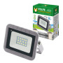 Прожектор светодиодный ULF-Q592 10W/DW SENSOR IP65 220-240B SILVER  с датчиком движения и освещенности, 6500К, серебристый.