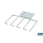Гребенка CMW-4U-CMB Кабельная 4U, металлическая, для шкафов и ZPAS (комплект левая+правая)