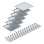 Кассетная рамка OKA RK 400x200x15 (6 шт.,сталь) (OKA RK 200 15)