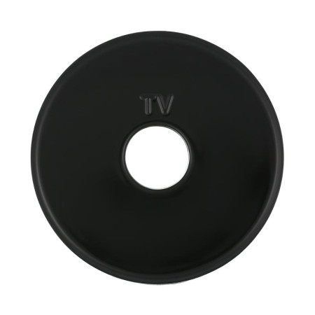 Накладка розетки TV (черный) Vintage