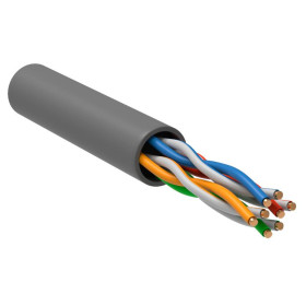Витая пара U/UTP 5E 24AWG 4PR PVC 1м серый РФ/Т