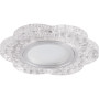 Светильник точечный встраиваемый под лампу, с LED подсветкой CD954 15LED*2835 SMD RGB, MR16 50W G5.3, "цветок", прозрачный
