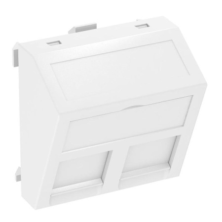 Корпус компьютерной розетки Modul45 тип OBO (наклонный) 45x45 мм (белый) (DTS-2RM RW1)