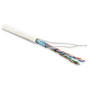 FUTP4-C5E-P26-IN-LSZH-WH-305 (305 м) Кабель витая пара, экранир. F/UTP, категория 5e, 4 пары(26 AWG), многожил. (patch), LSZH