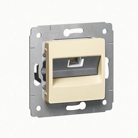 Cariva DIY Розетка RJ11 - 1 вход, слоновая кость