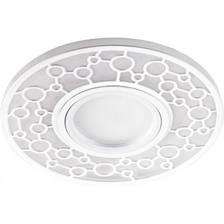 Светильник встраиваемый с LED подсветкой CD990 потолочный MR16 G5.3 белый
