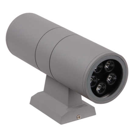 Светильник светодиодный архитектурный ДБУ PWL-26090/24D 2x5Вт 6500К IP65 фасадный серый