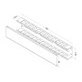 CM-2U-MLF-COV Кабельный организатор металлический с крышкой, 19", 2U