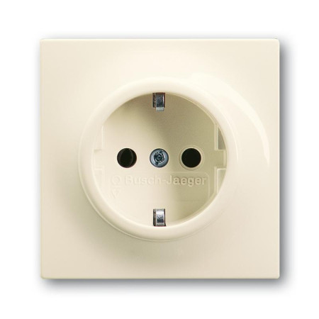 Розетка SCHUKO 16А 250В, серия impuls, цвет слоновая кость