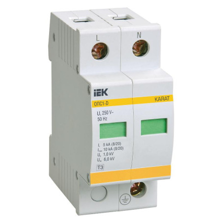 Ограничитель импульсного перенапряжения ОПС1-D 2Р In5kA Un230B Im10kA