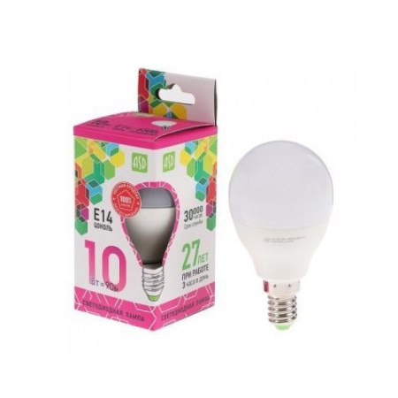 Лампа светодиодная LED-ШАР-standard 10Вт 230В Е14 6500К 900Лм