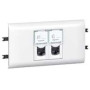 Розетка DLP под Кр.65 2XRJ45 Кат.6 FTP