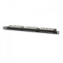 Патч-панель PPHD-19-24-8P8C-C6-110D высокой плотности 19", 0.5U, 24 порта RJ-45, категория 6, Dual IDC