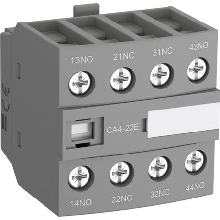 Блок контактный дополнительный CA4-31N (3НО+1НЗ) для контакторов AF09…AF38 и реле NF09…NF38