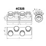 Соединитель болтовой 4СБВ-3-005 (150-240)