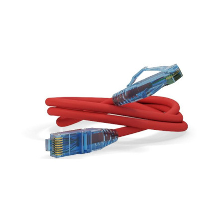 Патч-корд PC-LPM-UTP-RJ45-RJ45-C6-1M-LSZH-RD U/UTP, Cat.6, LSZH, 1 м, красный