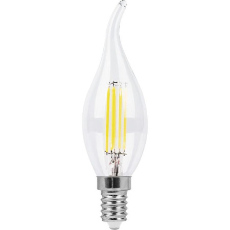 Лампа светодиодная LB-74 (9W) 230V E14 4000K филамент С35Т прозрачная