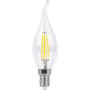 Лампа светодиодная LB-74 (9W) 230V E14 4000K филамент С35Т прозрачная