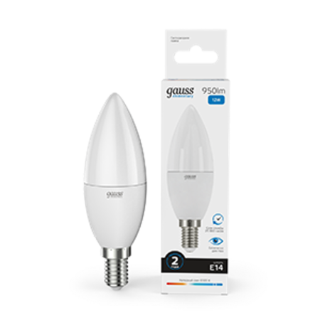 Лампа светодиодная Elementary Свеча 12W 950lm 6500K Е14 LED 1/10/100