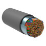Кабель связи витая пара F/UTP, кат.5E 50х2х24AWG solid, LSZH, 305м, серый