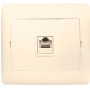Розетка RJ-45 1-мест. 1А 120В беж. София Simple