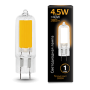 Лампа светодиодная Black LED G4 AC220-240V 4.5W 380lm 3000K Glass