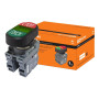 Кнопка двойная MPD4-11G (зеленая/красная) (LED) в сборе d22мм/220В (ПУСК/СТОП) линза зеленая