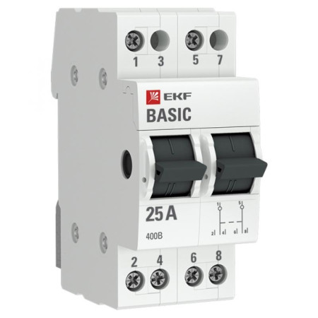 Переключатель трехпозиционный 2P 25А EKF Basic