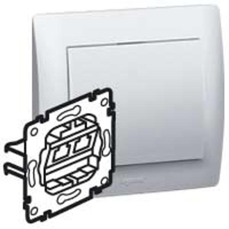 PRO21 Розетка комп. (RJ45), кат 6 UTP + ТЛФ (RJ 11)