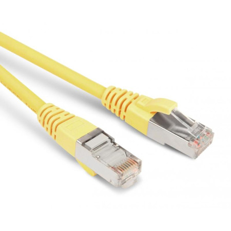 Патч-корд PC-LPM-STP-RJ45-RJ45-C5e-5M-LSZH-YL F/UTP, экранированный, Cat.5е, LSZH, 5 м, желтый