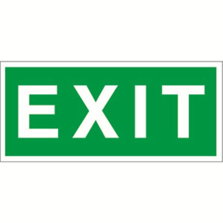 Знак безопасности BL-4020.E25"EXIT"