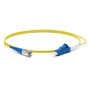 Патч-корд FC-S2-9-FC/UR-LC/UR-H-2M-LSZH-YL волоконно-оптический (шнур) SM 9/125 (OS2), FC/UPC-LC/UPC, 2.0 мм, simplex, LSZH, 2 м