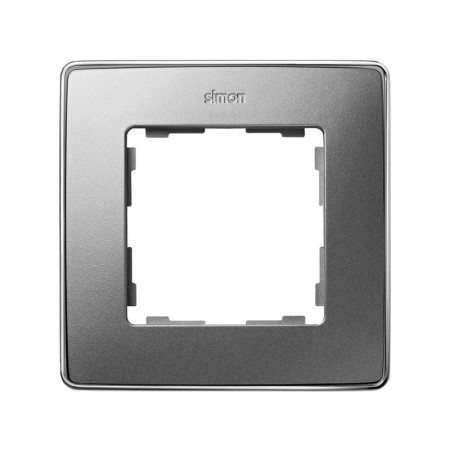 Simon 82 Рамка декоративная, 1 пост, Select, S82 Detail, алюминий-хром