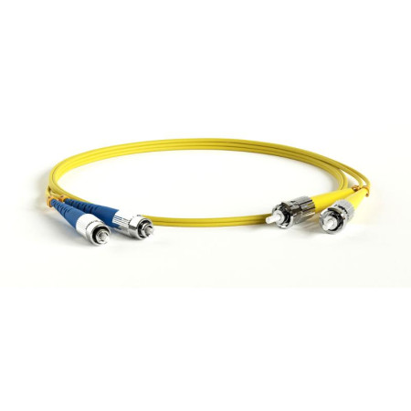 Патч-корд FC-D2-9-FC/UR-ST/UR-H-30M-LSZH-YL волоконно-оптический (шнур) SM 9/125 (OS2), FC/UPC-ST/UPC, 2.0 мм, duplex, LSZH, 30 