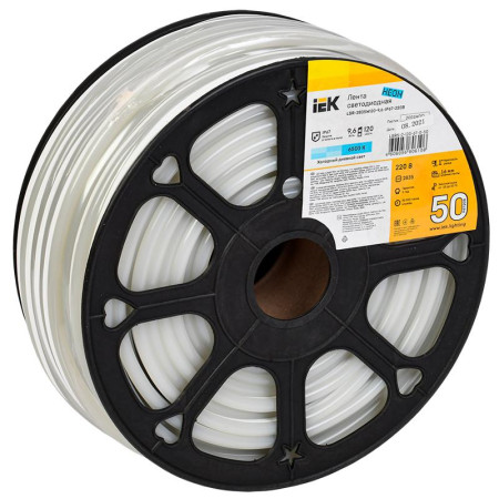 Лента светодиодная "неон" 50м LSR-2835W120-9,6-IP67-220В
