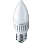 Лампа светодиодная LED 5Вт Е27 230В 2700К NLL-P-C37-5-230-2.7K-E27-FR свеча матовая