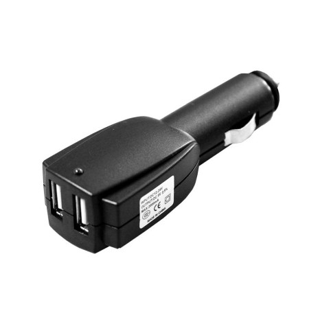 Автозарядка в прикуриватель 2xUSB (АЗУ) (5 V, 1000 mA)