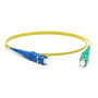 FC-S2-9-SC/UR-SC/AR-H-1.5M-LSZH-YL Патч-корд волоконно-оптич. (шнур) SM 9/125 (OS2), SC/UPC-SC/APC, 2.0 мм, simplex, LSZH, 1.5 м