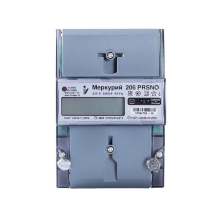 Счетчик Меркурий 206 PRSN 5-60А/230В (мнтар) ЖКИ