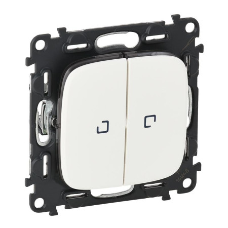 Valena ALLURE DIY Белый Переключатель 2-клавишный с подсветкой 10А 250В