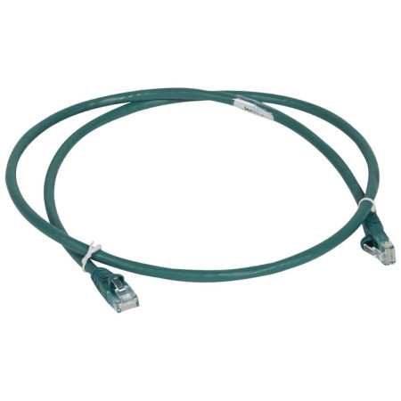 Коммутационный шнур RJ 45 - категория 6 - U/UTP - LSZH - неэкранированный - 1 м - зеленый