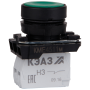 Кнопка КМЕ4501м-зеленый-0но+1нз-цилиндр-IP54