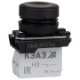 Кнопка КМЕ4110м-черный-1но+0нз-цилиндр-IP40