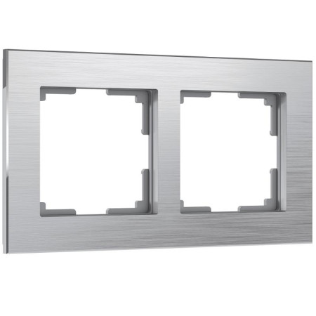 Рамка на 2 поста Werkel Aluminium алюминий W0021706