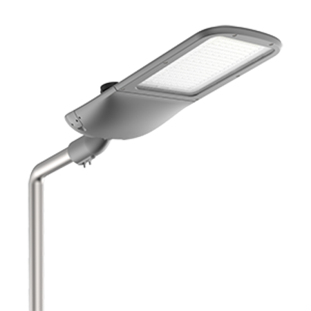 Светильник светодиодный консольный уличный Tornado Road 210Вт 2700 K 1..10V NEMA RAL7045 серый муар