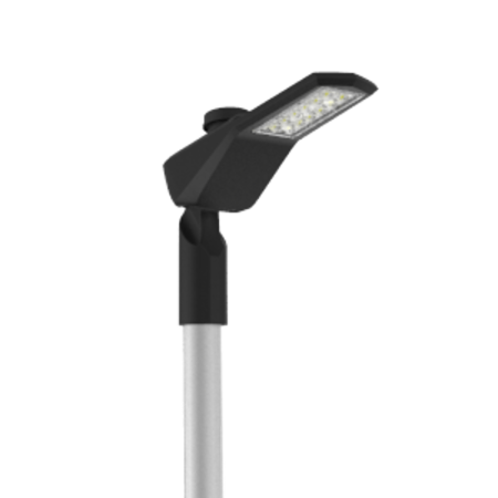 Светильник светодиодный уличный Levante Yard 25 Вт кронштейн 60мм 5000К 1..10V NEMA RAL9005 черный муар